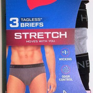 Hanes Men's Tagless Briefs 3 Pack - Small